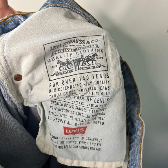 Vintage Levi's Women's Jeans Sz 16 Blue 550 Relaxed Fit Tapered Leg Made in USA - Picture 10 of 11